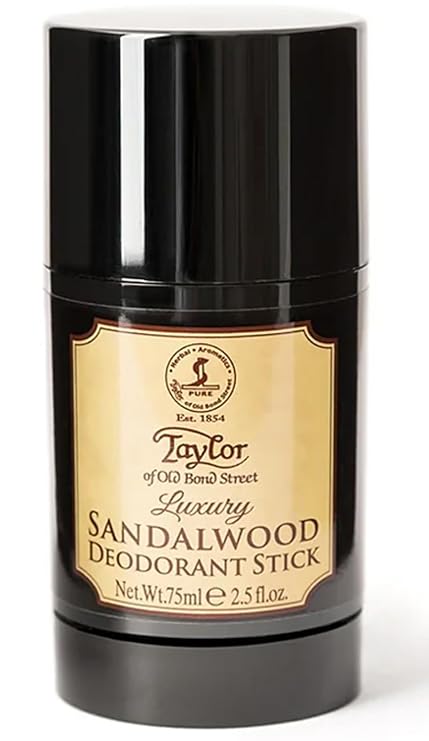 Taylor of Old Bond Street Sandalwood Deoderant Stick, 2.5-Ounce, 07186