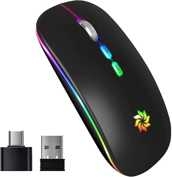 KBCASE Wireless Mouse 2.4G, Black