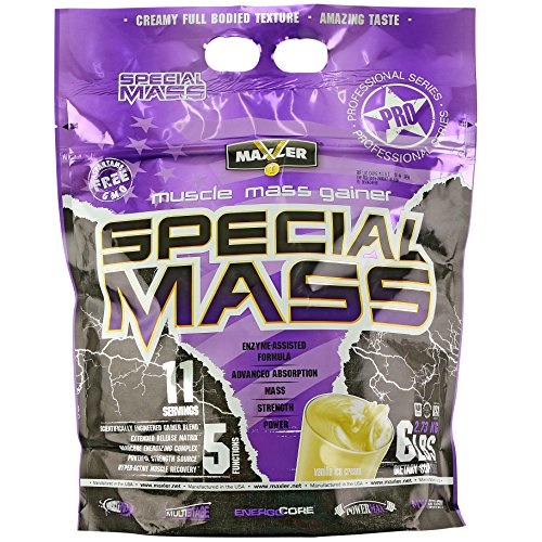 Maxler Special Mass Weight Gainer & Muscle Mass Gainer - Post Workout Supplement - Vanilla Ice Cream 6 Pound