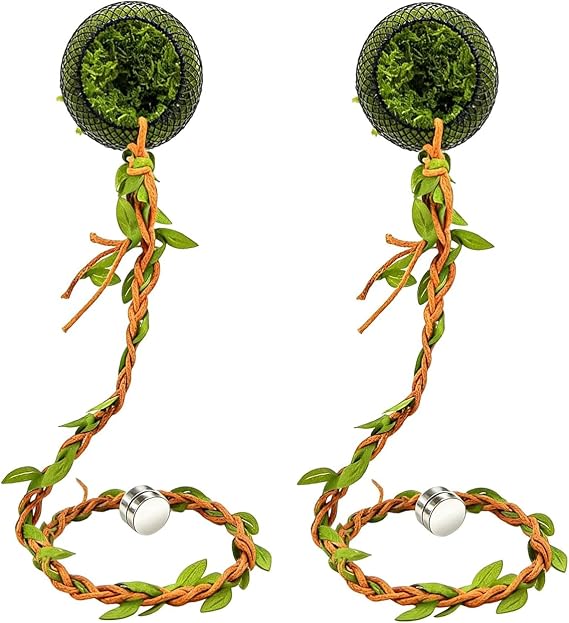 2 Pack Jumping Spider Hide Cave & Climbing Kit, Jumping Spider Accessories, Reptile Hide with Strong Magnet for Jumping Spiders, Tarantulas, Small Reptiles and Amphibians