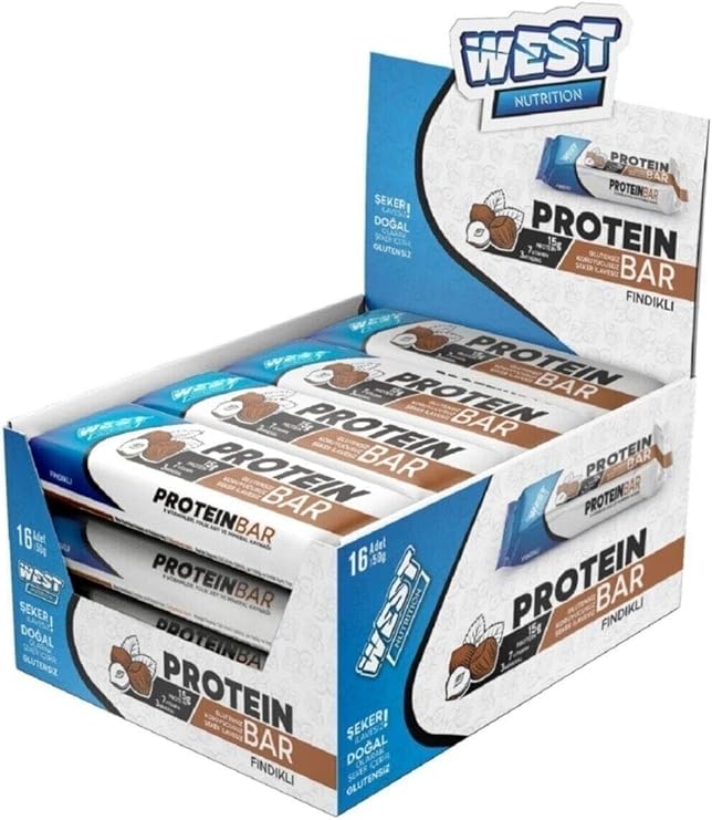 West Nutrition Fındıklı Protein Bar 16 Adet X 50 gr