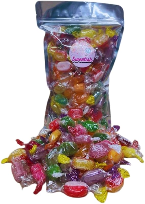 Assorted Boiled Sweets - Wrapped Boiled Sweets Pick & Mix Selection - 500g Bulk Pouch - Assorted Sweet Pick and Mix for Parties, Gifts, and Sharing. All the Favourites in One Pack By Sweetish