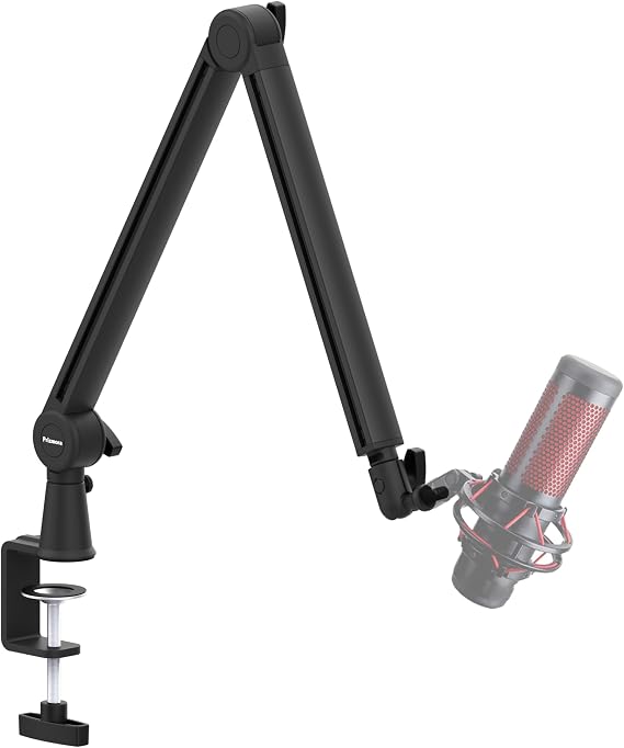 Microphone Arm 360° Rotatable Broadcast Boom Arm Premium Microphone Arm with Cable Management Microphone Boom Arm for Podcasts Streaming Gaming Home Office Recording