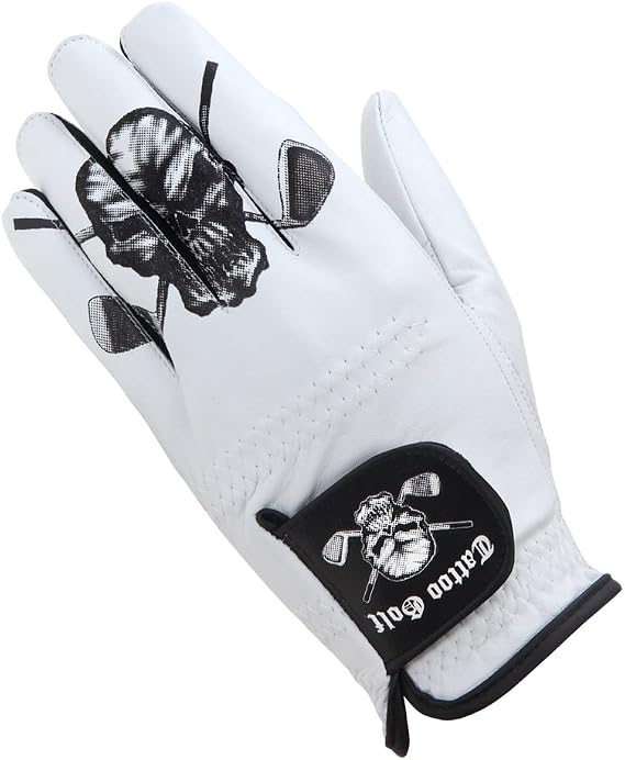 Tattoo Golf Men's Golf Glove - White - Medium