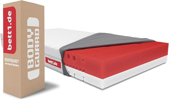 Bodyguard Soft Anti-Kartell Mattress H2 Soft 2 in 1 Lying Hardness H2 and H2+ Cover Washable up to 60 °C Oeko-TEX® 100 Ergonomic Modules