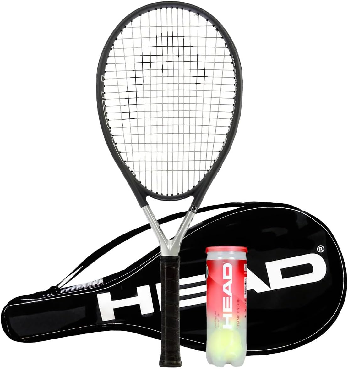 HEAD Ti S6 Tennis Racket, Professional Cover and Championship Tennis Balls Set 4 14 inches L2