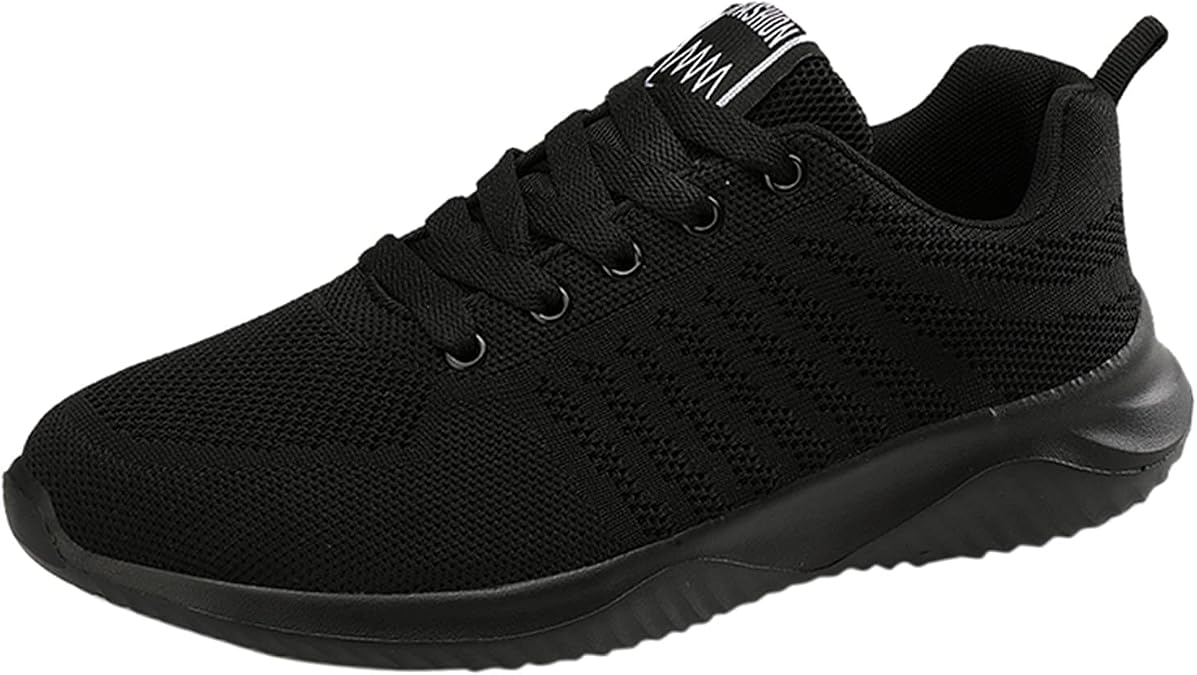 BORAMAX Trainers Mens Running Shoes Tennis Fashion Sneakers Athletic Slip On Walking Gym Lightweight Breathable Shoes