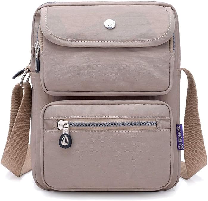 MINTEGRA Crossbody Bag for Women Multi Pockets Shoulder Messenger Purse Nylon Waterproof Cosmetic Bag