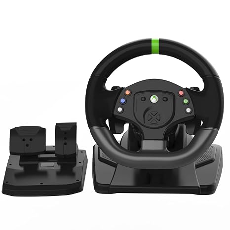 DOYO Racing Wheels for Xbox 360: PC Steering Wheel - Plug and Play Gaming Driving Volante 180 USB with Pedals Shifter Bundle for XBOX 360 / Windows PC / PS3 /Nintendo switch/Android