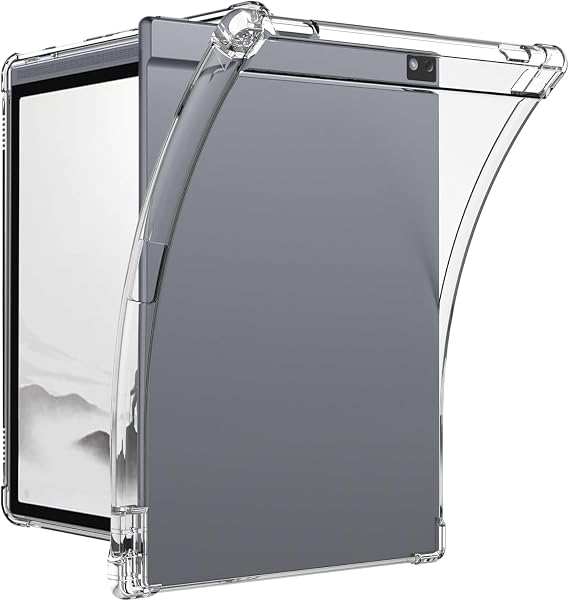 KZIOACSH Case for iflytek Ainope Air 2/Ainope Air 2 Pro with Pen Holder, Flexible Ultra Slim Soft TPU Reinforced Corners Shockproof Crystal Clear Anti-Drop Non-Scratch Protective Skin Bumper Cover