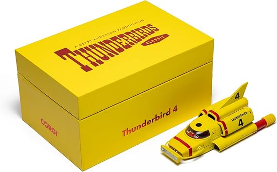 Corgi CC01401 Thunderbirds F.A.B. Collection - Thunderbird 4 Diecast Model Submarine, Pre-Built Model Ship with Twin Torpedo Launcher & Light Bar, Die-Cast Models for Collectors