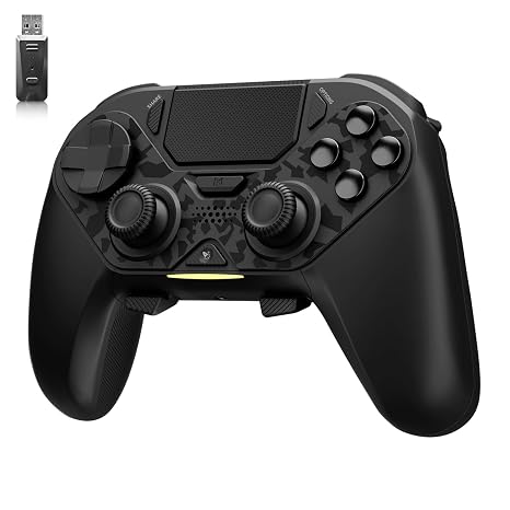 AceGamer Hypershadow D4 2.4G Wireless Controller für Ps4/PC/Switch/ios/Android/Steamdeck TMR-Joysticks Sofortauslöser mechanische Tasten 4 Makro-Rückpaddles Turbo 6-Achsen-Gyrosensor