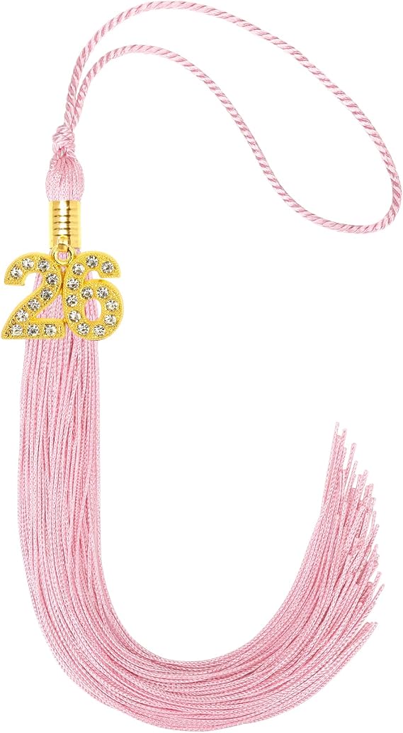 JULMELON 2026 Graduation Tassel Decor with Bling Charm, Grad Cap Ceremonies