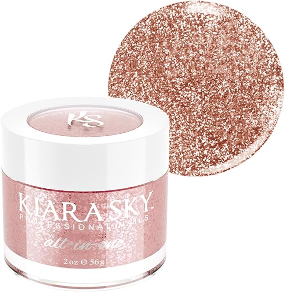 Kiara Sky All-in-One Acrylic Nail Powder | Multi-Use Dip & Acrylic Powder | Sculpting, Overlay & Dipping 2 oz, Gleam Big