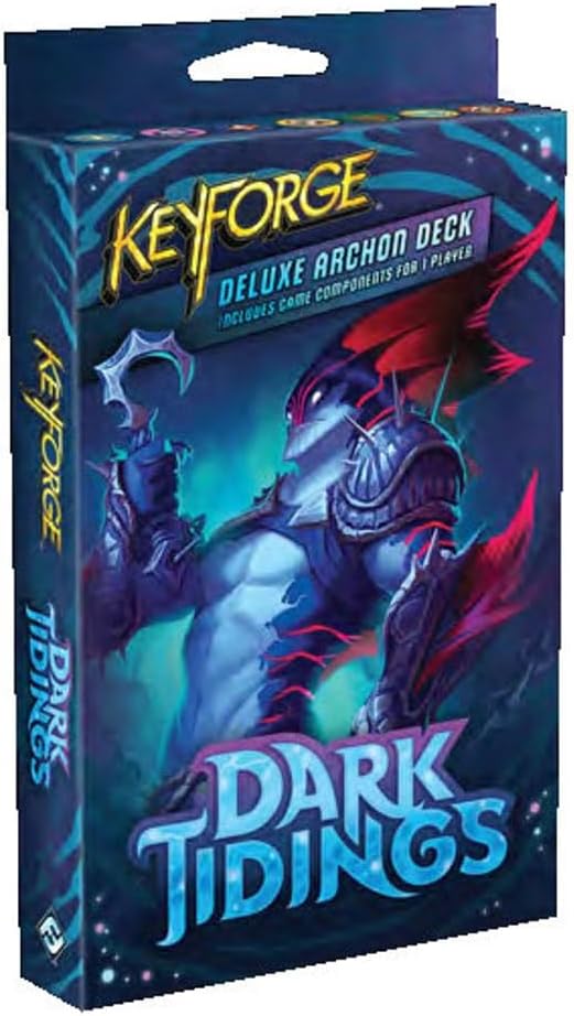 KeyForge Dark Tidings Deluxe Deck Expansion | Fast-Paced Card Game | Strategy Game for Adults and Teens | Ages 14+ | 2 Players | Average Playtime 45 Minutes | Made by Fantasy Flight Games