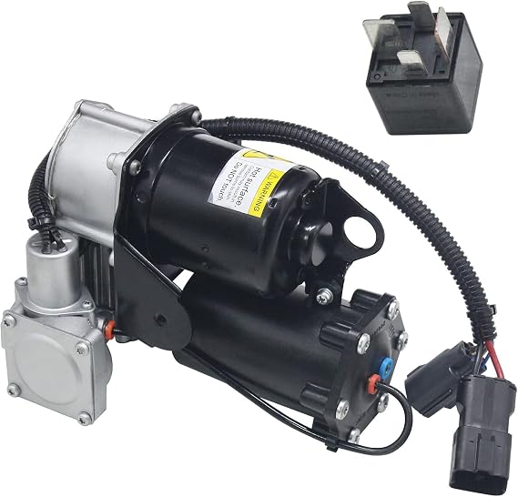 Air Spring Compressor Pump with Relay Replacement for Discovery III L319 L320 Car Accessories Part # LR023964 LR072537 LR044360