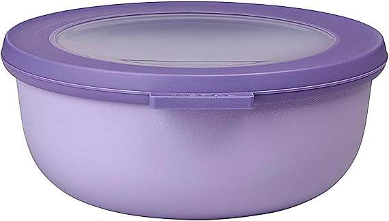 Mepal - Cirqula çok amaçlı kase yuvarlak Nordic lilac – 750 ml – saklama kutusu, buzdolabı kutusu, derin dondurucu, mikrodalga fırın kabı ve kapaklı servis kasesi olarak kullanılabilir