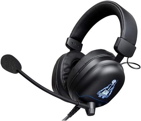 Gaming USB Headset with 3.5mm,E-Sports Headset V6800 Head-Mounted Gaming 7.1-Channel Wired Headset Desktop subwoofer with Wheat for PC Laptop
