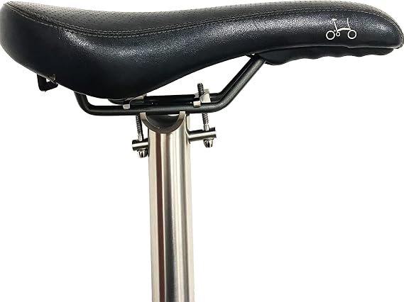 Titanium Balance Seatpost for Brompton Folding Bike 31.8mm Ultra Light Seat Saddle Post Fit 7*7 / 7*9 Rails (550,Rainbow Color)