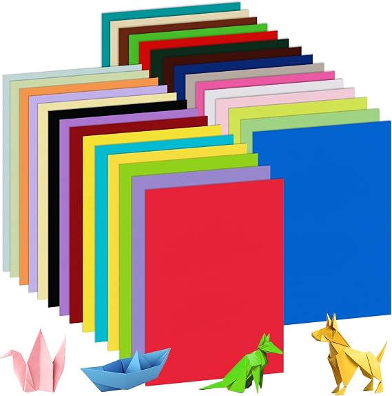 60 Sheets Coloured Card A4 230GSM Thick Rainbow Craft Card Stock Paper | 30 Assorted Colours A4 Cardstock for DIY Cards Making, Scrapbooking, Cutting Paper, School Home Office Use Making Supplies