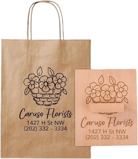 Large Custom Stamp - Personalized Logo, Personalized Business Stamps, 1.2-8 inch Custom Stamps, Customize with Initial/Logo/Artwork