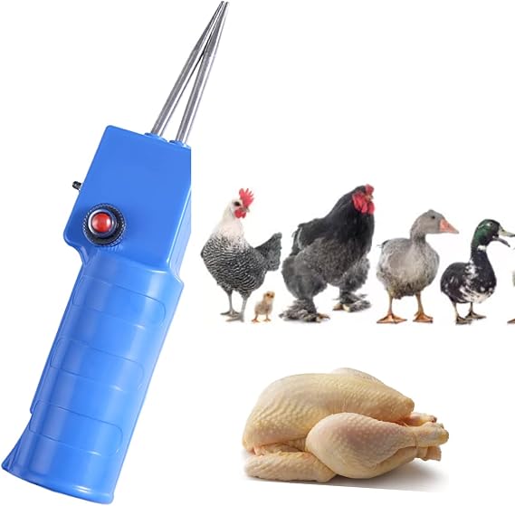 NEWTRY Chicken Plucker, Handheld Portable Feather Remover, Electric Plucking Machine for Poultry