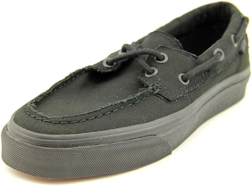 Vans Unisex's VANS ZAPATO DEL BARCO SKATE SHOES 5.5 ((CANVAS) BLACK/BLACK)