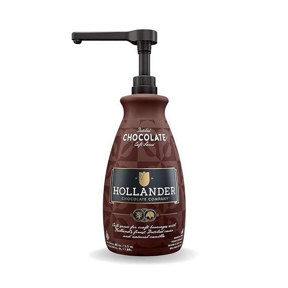 Hollander Dutched Chocolate Cafe Sauce, 89 oz (64 fl. oz)