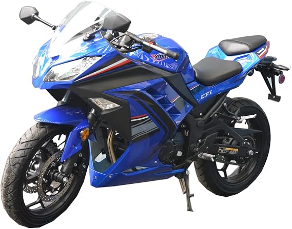 X-PRO 250 6 Speed EFI Fuel Injection Dirt Bike Motorcycle Bike Street Bike Motorcycle Assembled in Crate(Blue)