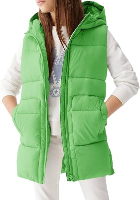 Meikulo Girls Lightweight Puffer Vest Casual Stand Collar Sleeveless Jacket Kids Hooded Quilted Gilet With Pockets