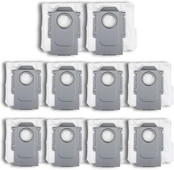 Roborock 10pcs Dust Bag for Q Revo/S8 MaxV Ultra/S8 Max Ultra/Qrevo MaxV/Pro/Master/Curv/Plus/Slim/Edge Robot Vacuum