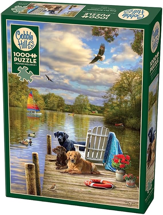 Cobble Hill 1000 Piece Puzzle - Dog Day Afternoon - Sample Poster Included
