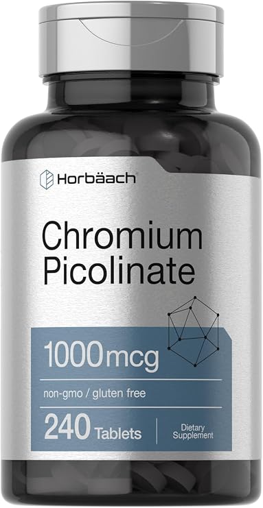 Horbaach Chromium Picolinate 1000mcg | 240 Tablets