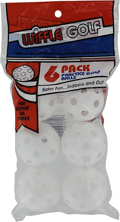 Wiffle Practice Golf Balls - 6 Pack