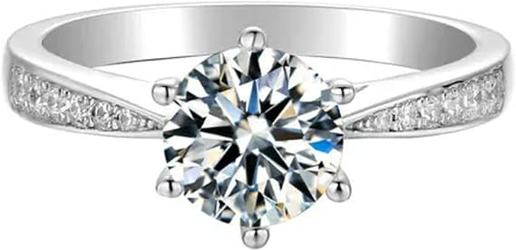 Fashion Jewelry Cubic Zircon 925 Silver Rings Women Party Gifts Sz 6-10