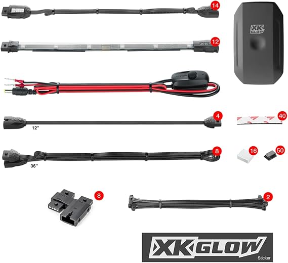 XK Glow XK Chrome LED Pro Kit ks-moto-pro