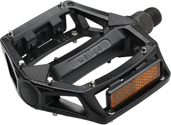 Wellgo B102 BMX Pedals 9/16" Black BMX / Mountain Bike Platform Pedals