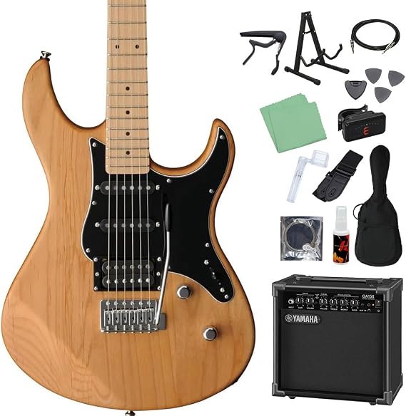 Yamaha Pacifica 112VMX YNS Electric Guitar Beginner Set of 14 GA15II Included Yellow Natural Satin