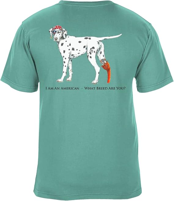 SEA DOG American Breed Patriotic Vintage Graphic T-Shirt, Garment Dyed 100% Ringspun Cotton, Relaxed Fit, Printed in USA
