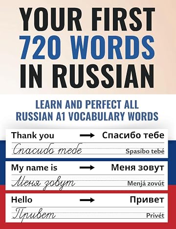 Your first 720 words in Russian | Learn and perfect the most important Russian words as a beginner in just a few weeks | Achieve the Russian A1 level