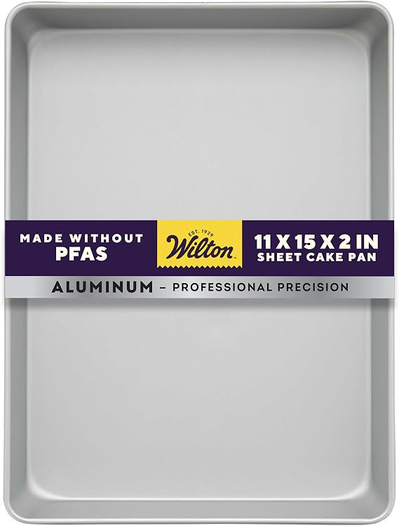 Wilton Aluminum Sheet Cake Pan, Made Without PFAS, 11 x 15 in.