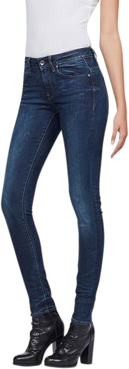 G-Star Womens Midge Zip Mid Waist Skinny