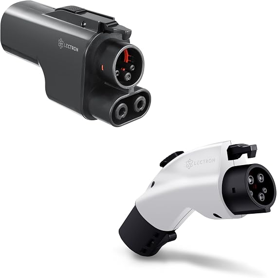 Lectron Bundle - Tesla Supercharger (NACS) to CCS Electric Vehicle Adapter & White Tesla to J1772 Charging Adapter Compatible with Tesla High Powered Connectors, Destin