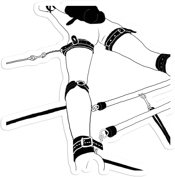 Tied Up Sexy Erotic Sticker for Adult Laptop Skateboard Motorcycle Car Bike Luggage Trolley Case Decoration Waterproof Decals Sticker (Design 3)