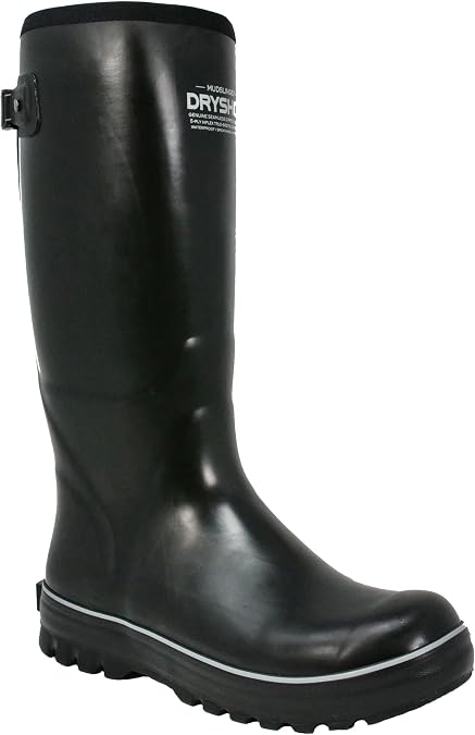 Dryshod Mudslinger Premium Rubber Farm Boots - Gusset - WIXIT Lining - MDG-MH-BK