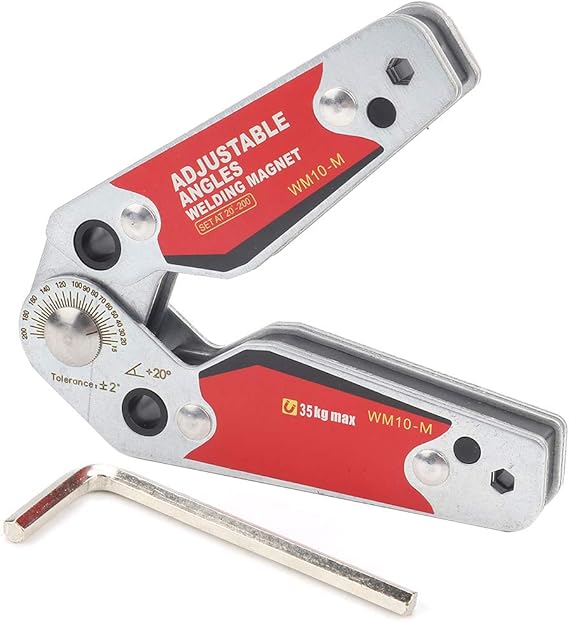 Adjustable Angles Welding Magnet 20-200, Magnetic Welding Holder Clamp Welder Tool for Soldering Positioning