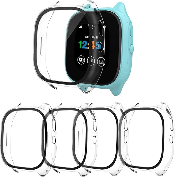 4-Pack Case Compatible for Gizmo Watch 3 Screen Protector for Kids