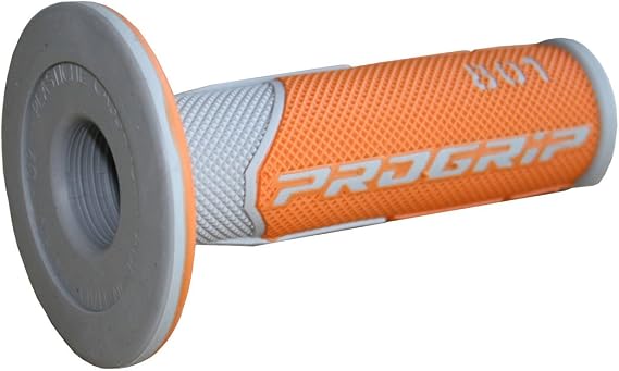 Pro Grip 801 Hybrid Duo-Density Cross Grips - Gray/Orange 801GRY/ORG