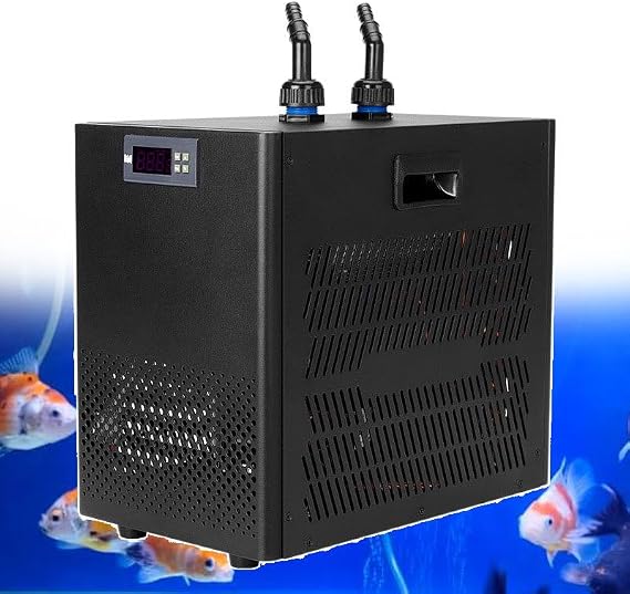 42gal Aquarium Chiller for Fish Tank, 1/10HP Water Chiller Hydroponics Cooler 160L Fish Tank Cooling Systems for Saltwater Freshwater Hydroponic Systems Axolotl Jellyfish Quiet Compressor,160L/42bal