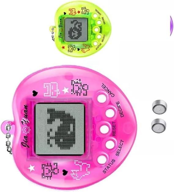Virtual Pet Game Toy Heart-Shaped Digital Electronic Pet for Kids, Interactive LCD Screen with Care Functions, 2-Pack Fun Learning Toy Compatible with Ages 4+